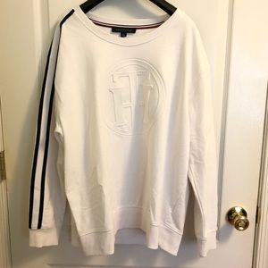 tommy hilfiger white crew neck xl